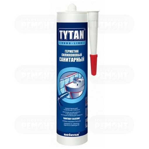 Герметик силиконовый санитарный Tytan Euro-line, Титан