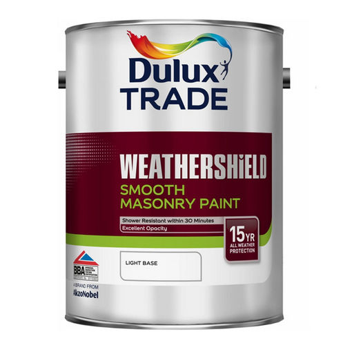 Краска фасадная на водной основе Dulux Trade Weathershield Smooth Masonry Paint База BW